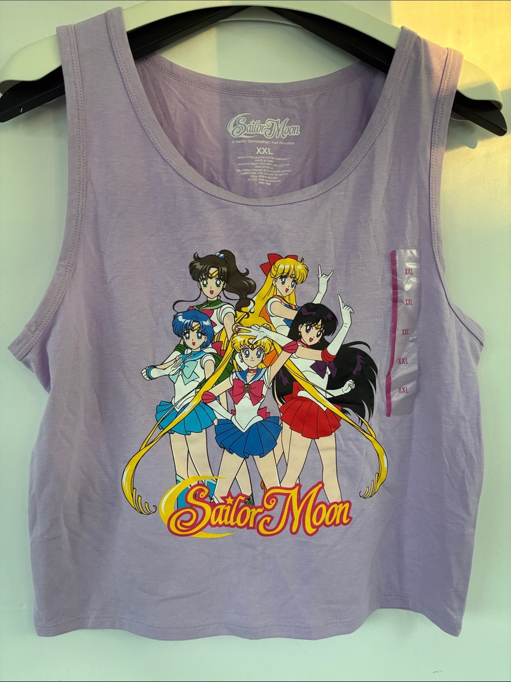 Sailor Moon Women's Lavender Graphic Tank Top - XXL
